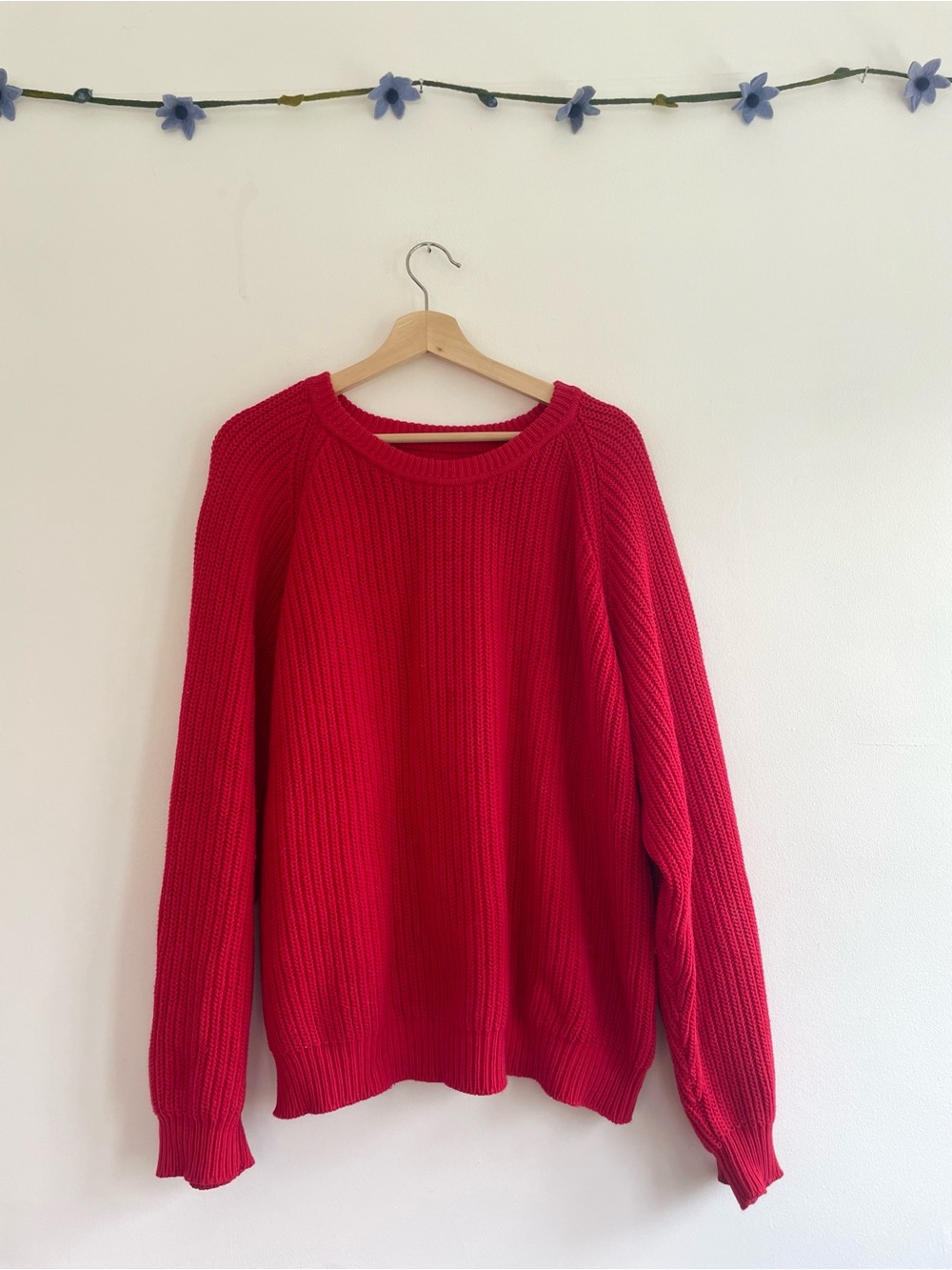 Vintage Eddie Bauer Cherry Red Sweater
